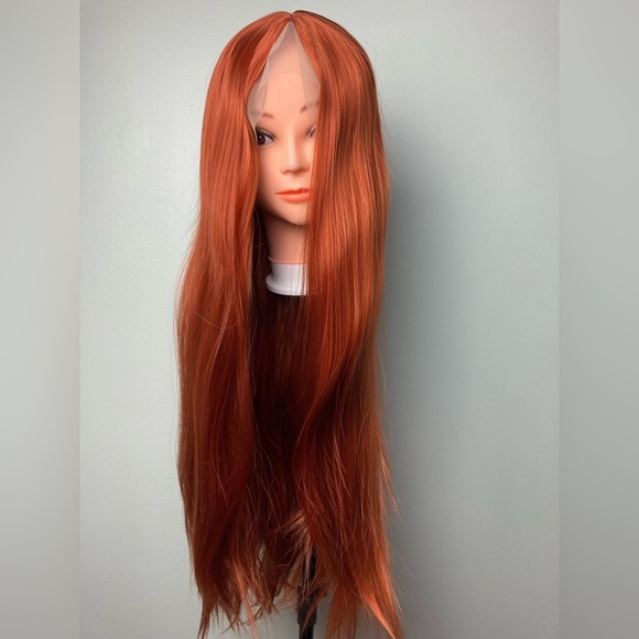 Ginger Copper Red Lace Front Wig - Picture 9 of 11